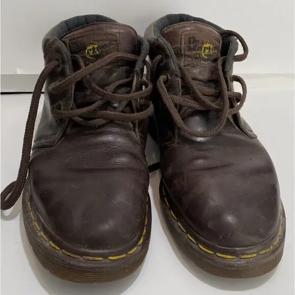 Dr Marten\'s Vintage 8057 AW004 Made in England Chukka 3 Eyelet Air Wair Size 7 Dr Martens 8057 Made in England Black Greasy Size 10 - Etsy main image 3
